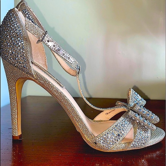 đź‘‘INC - Reesie Rhinestone Silver Evening Sandals - Picture 4 of 11